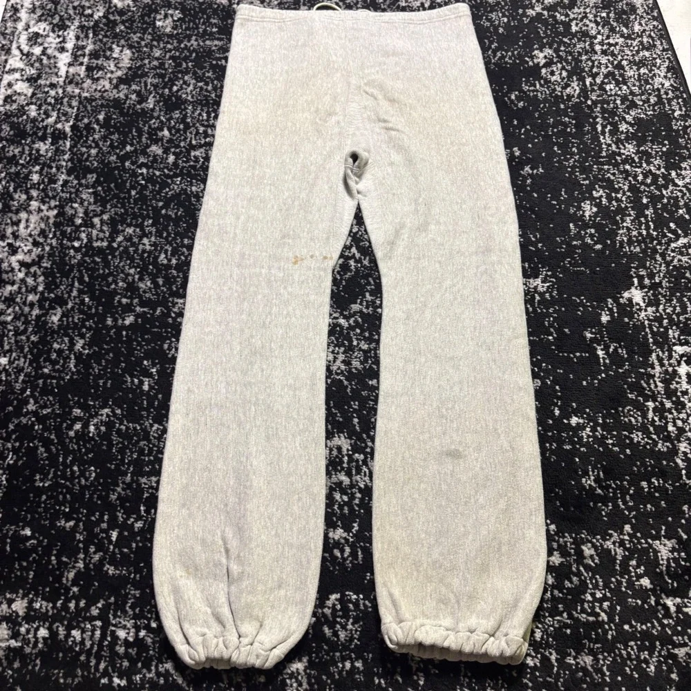 Vintage 70s Champion Reverse Weave Warm up Joggers Sweatpants XL Heather Grey